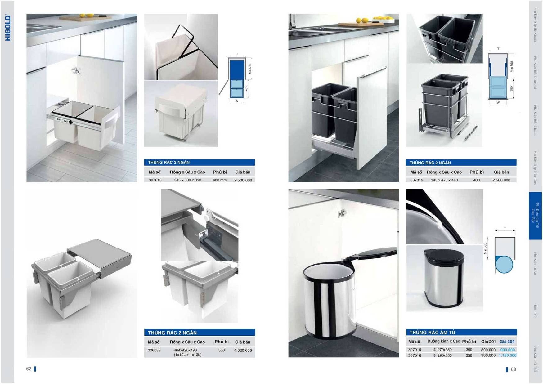 Catalogue và Bảng giá Phụ kiện bếp HIGOLD T6 2024 /Page 31